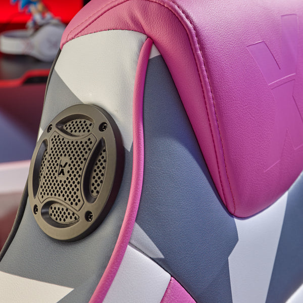 Geo Camo 2.1 Audio Gaming Chair with Vibration - Pink