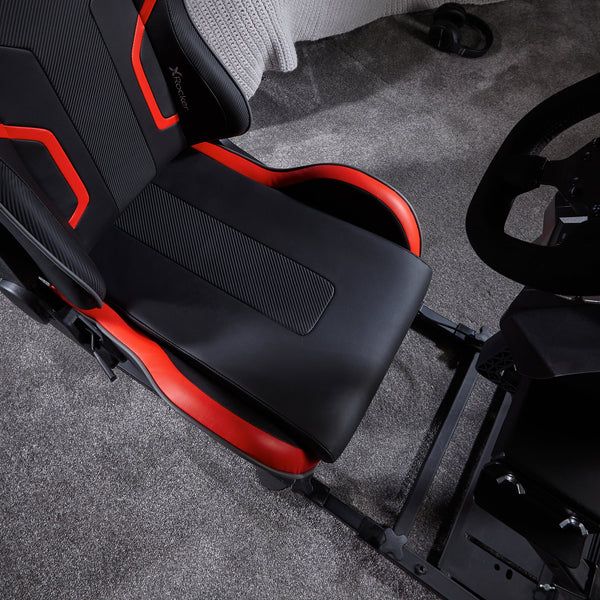 XR Racing Drift 2.1 Audio Racing Sim Cockpit Gaming Chair - Black / Red