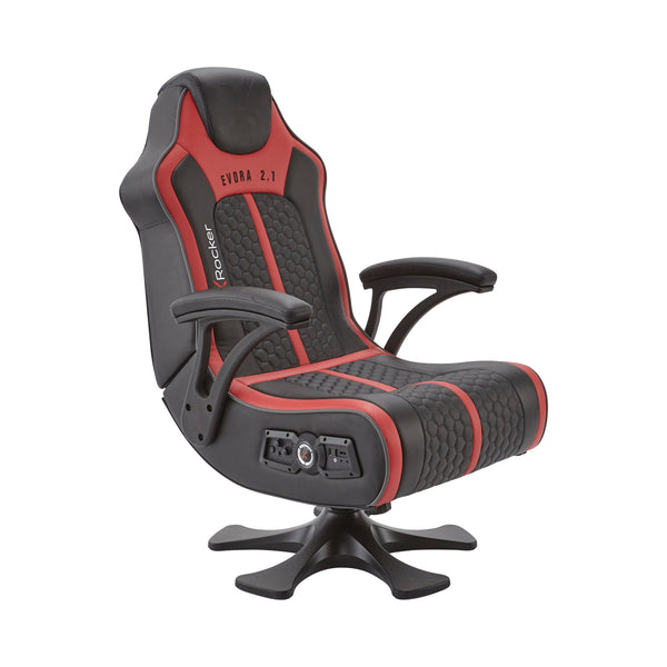 Evora 2.1 Audio Console Gaming Chair - Black / Red