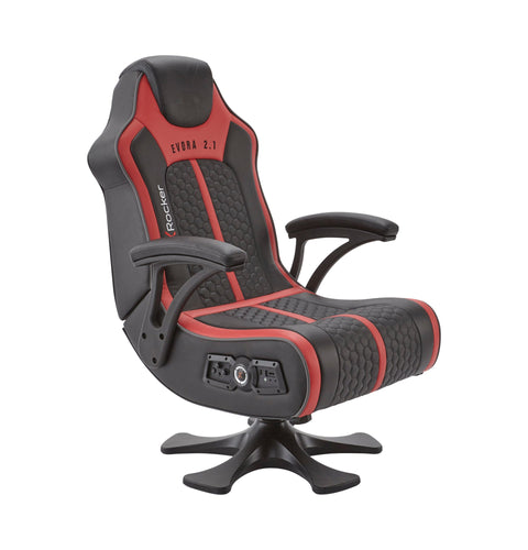 Evora 2.1 Audio Console Gaming Chair - Black / Red