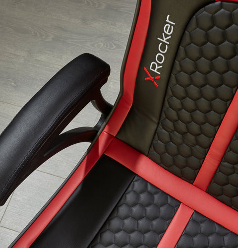 Evora 2.1 Audio Console Gaming Chair - Black / Red