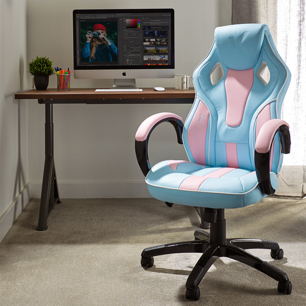 Maverick Office Gaming Chair - Bubblegum Pink Edition