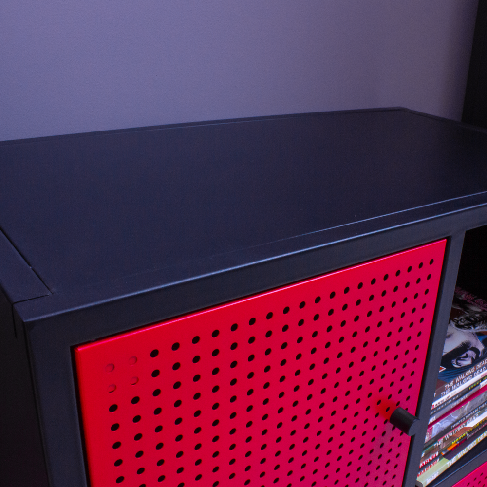 X Rocker Unit Gaming Furniture | X Rocker Mesh-Tek 4 Cube Storage Cabinet Black/Red