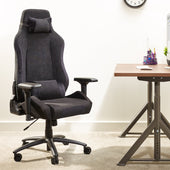 Messina Fabric High Back Office Chair - Black