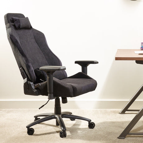 Messina Ergonomic PC Office Gaming Chair - Fabric Black