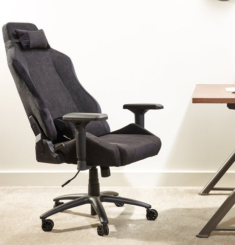 Messina Ergonomic PC Office Gaming Chair - Fabric Black