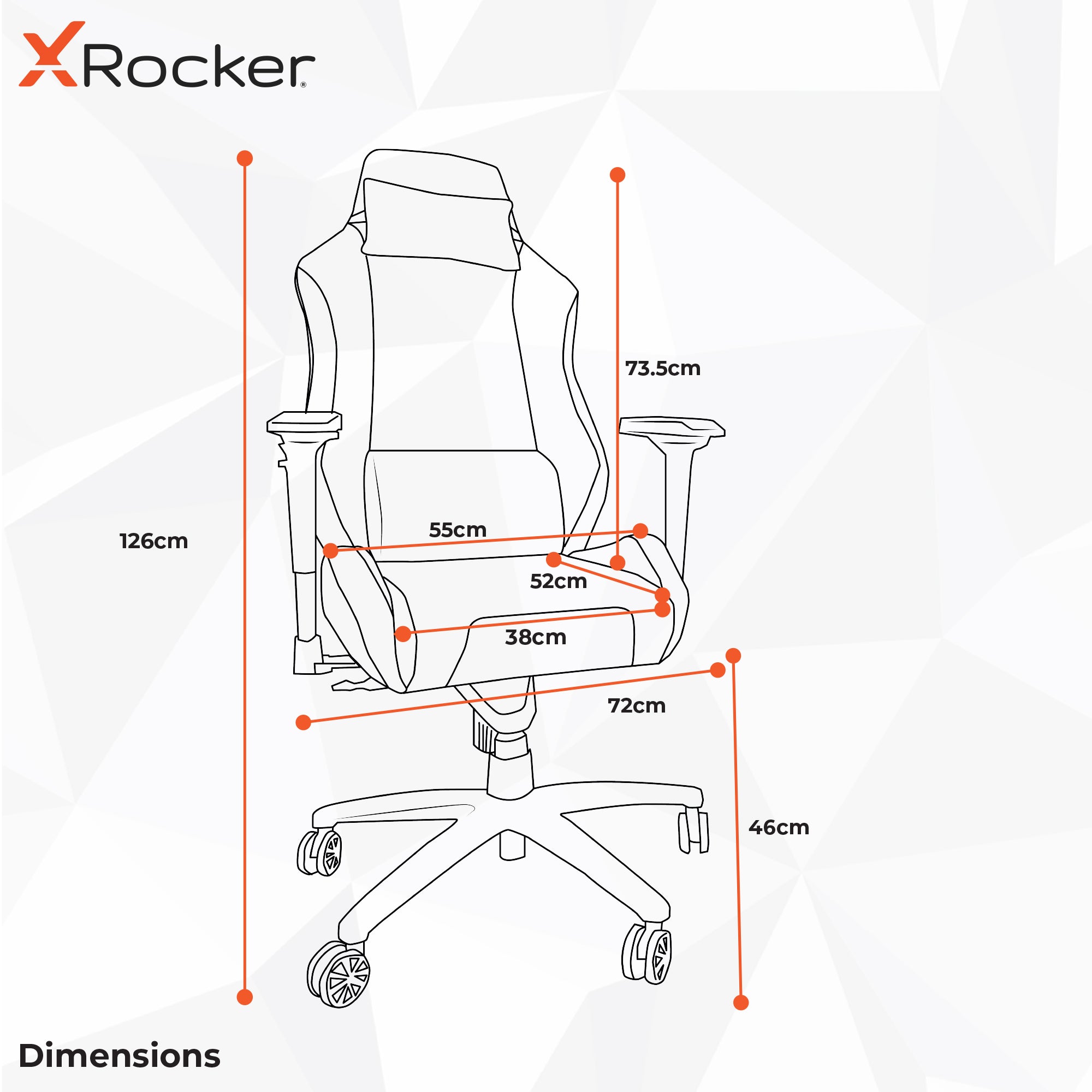 Messina Ergonomic PC Office Gaming Chair - Fabric Silver
