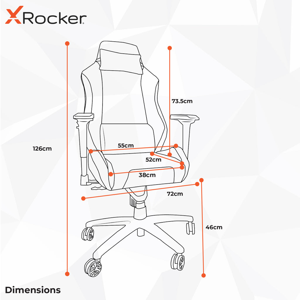 Messina Ergonomic PC Office Gaming Chair - Fabric Silver