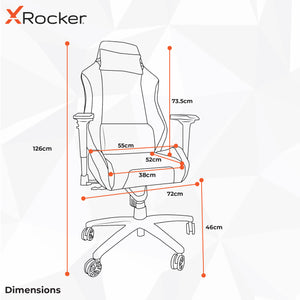 Messina Fabric High Back Office Chair - Silver Grey