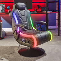 Monsoon 4.1 Audio LED Console Gaming Chair - Black