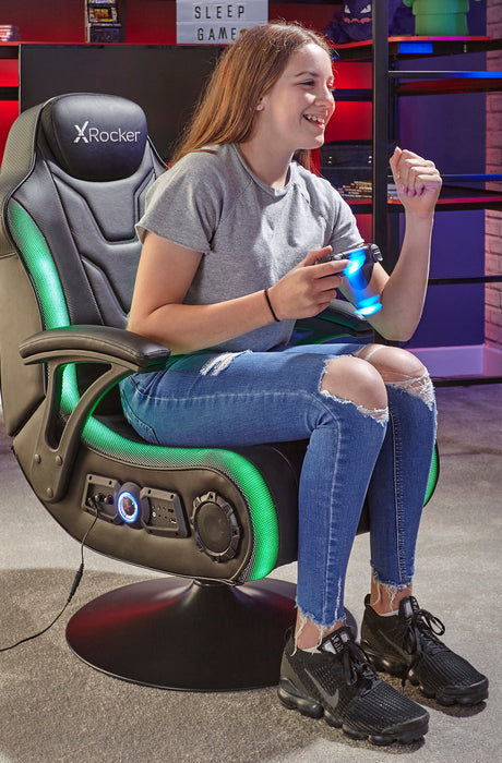 Monsoon 4.1 Audio LED Console Gaming Chair - Black