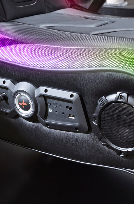 Monsoon 4.1 Audio LED Console Gaming Chair - Black