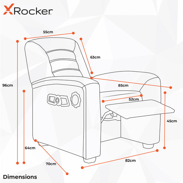 Premier 4.1 Audio Recliner Gaming Chair - Black