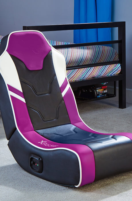 Shadow 2.0 Audio Floor Rocker Gaming Chair for Kids - Purple / Black