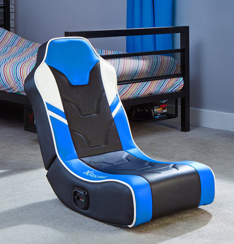 Shadow 2.0 Audio Floor Rocker Gaming Chair for Kids - Blue / Black