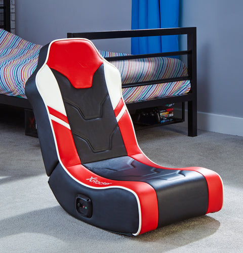 Shadow 2.0 Audio Floor Rocker Gaming Chair for Kids - Red / Black