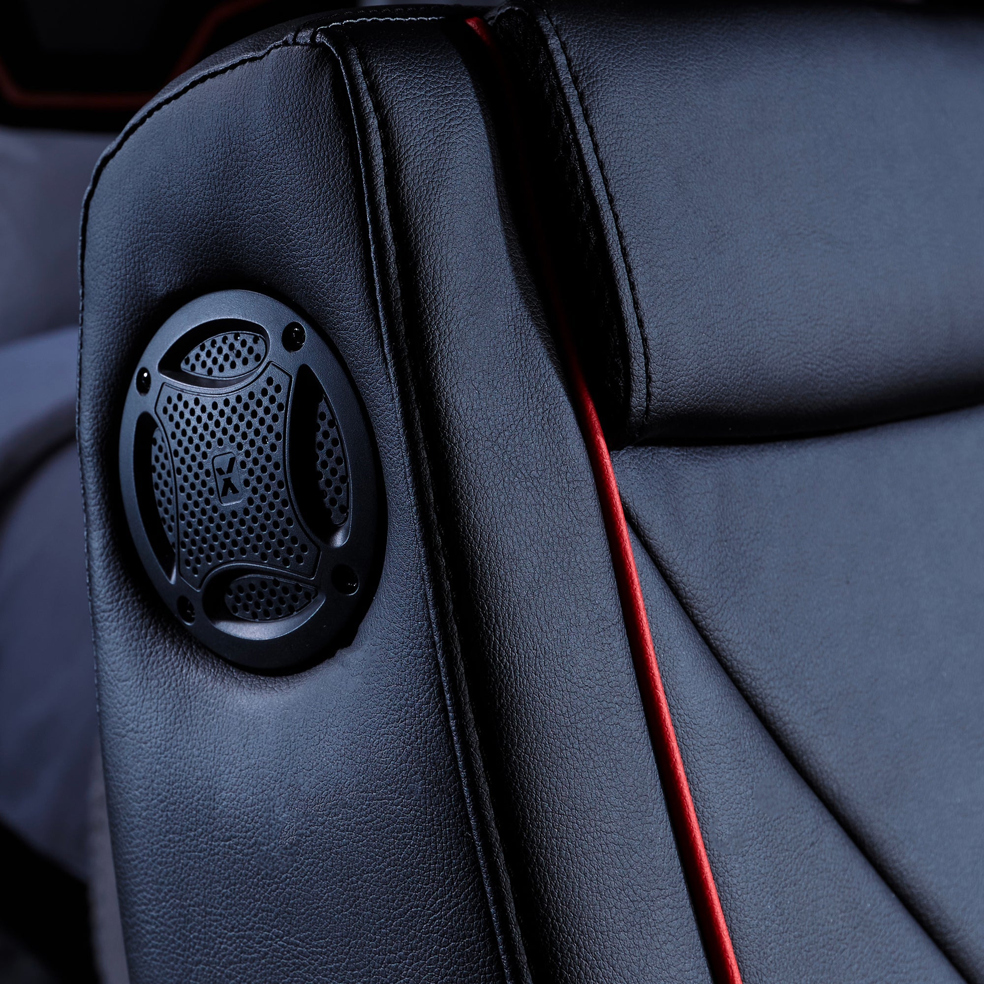 Shift Luxe Jr 2.1 Audio Ottoman Gaming Chair for Kids - Black