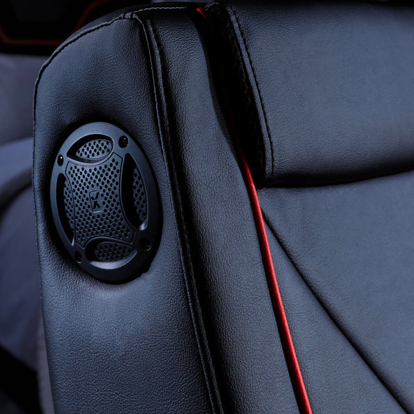 Shift Luxe Jr 2.1 Audio Ottoman Gaming Chair for Kids - Black