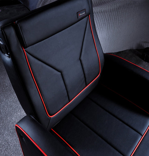 Shift Luxe Jr 2.1 Audio Ottoman Gaming Chair for Kids - Black