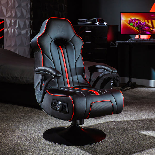 Torque 2.1 Audio Console Gaming Chair - Black / Red