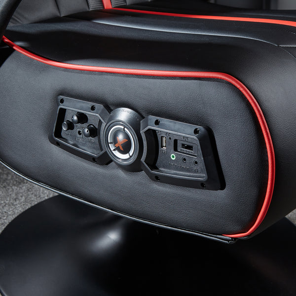 Torque 2.1 Audio Console Gaming Chair - Black / Red