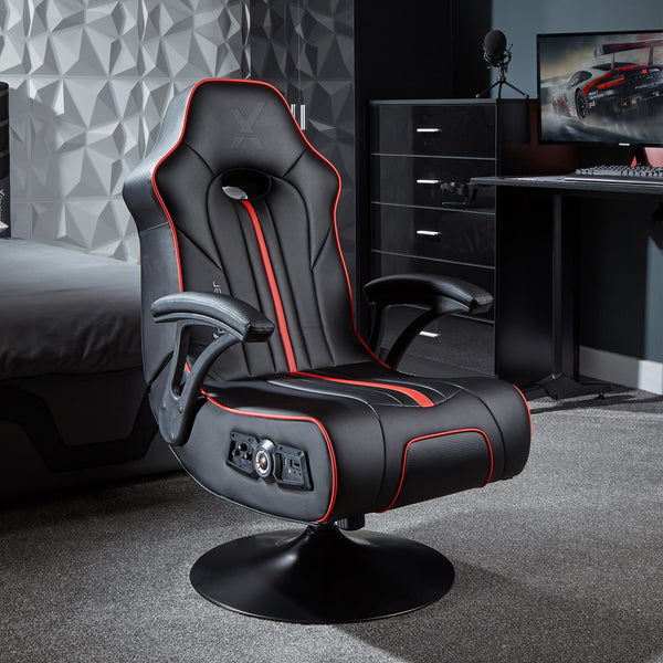 Torque 2.1 Audio Console Gaming Chair - Black / Red