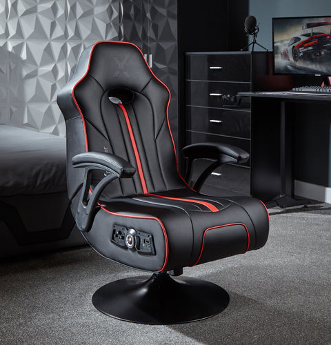Torque 2.1 Audio Console Gaming Chair - Black / Red